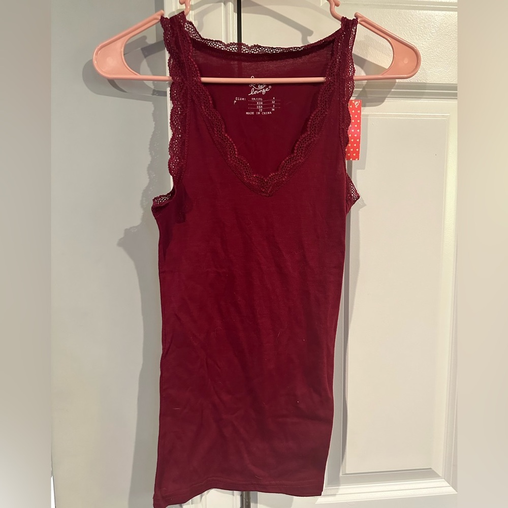 Maroon tank top